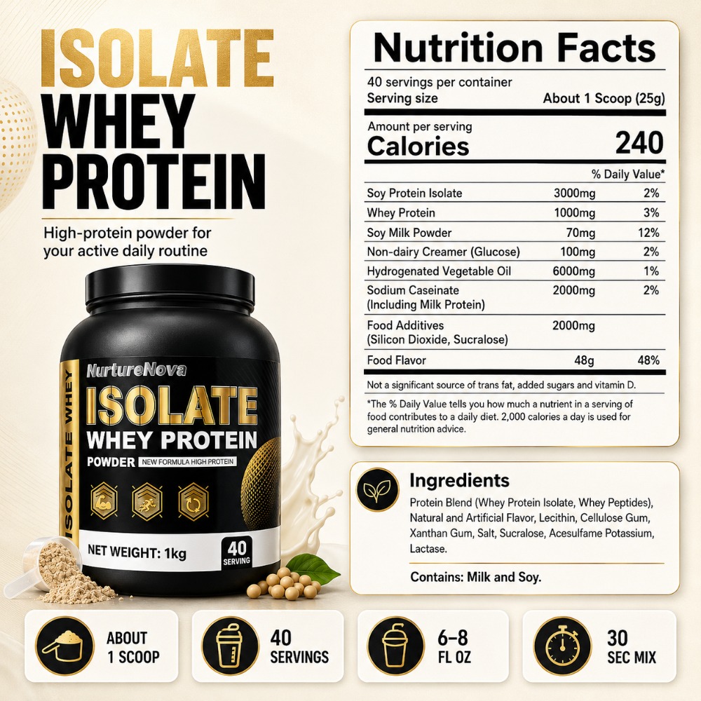 NurtureNova Isolate Whey Prote - đánh giá và giá Fitness Nutrition Protein