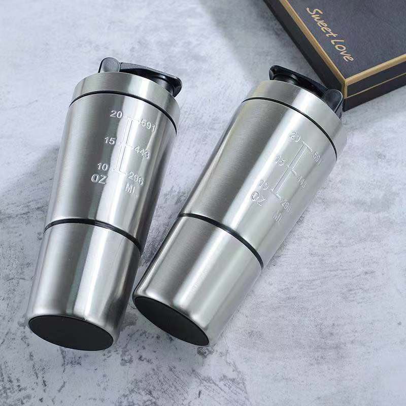 Stainless Steel Protein Shaker - đánh giá và giá Fitness Nutrition Protein