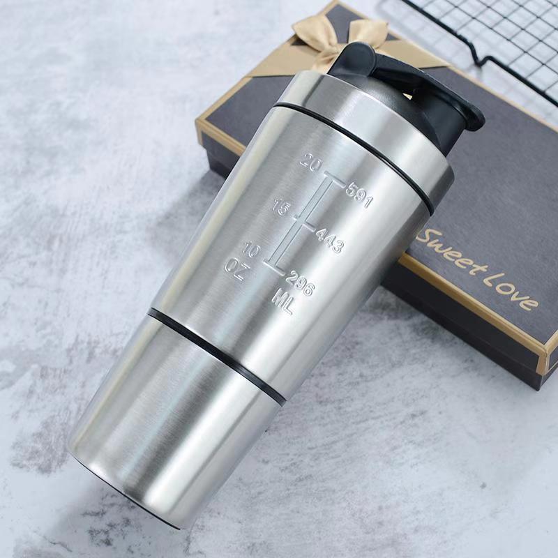 Stainless Steel Protein Shaker - đánh giá và giá Fitness Nutrition Protein